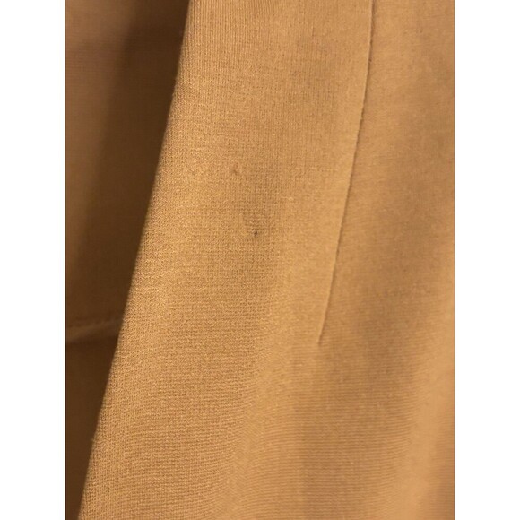 LANE BRYANT The Bryant Blazer 16 Camel Ponte Knit Gold Button Preppy Classic - Picture 12 of 16